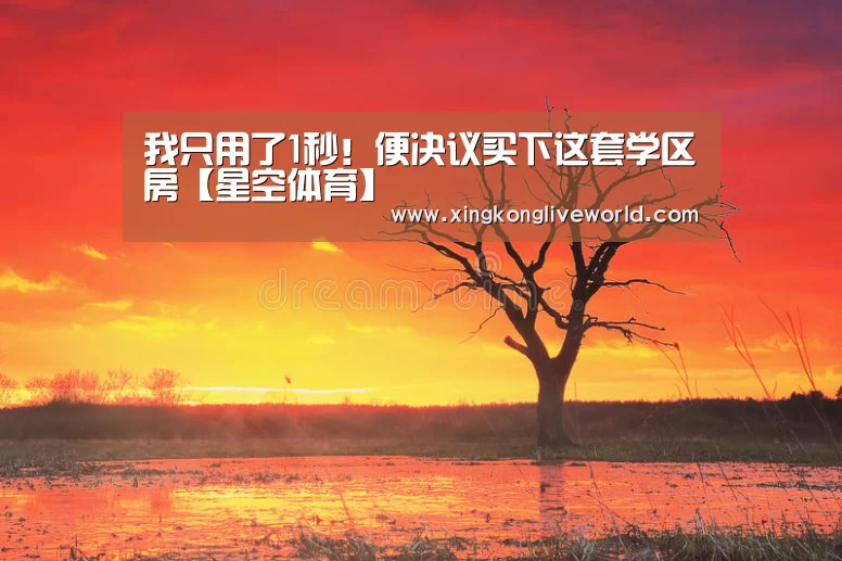 我只用了1秒!便决议买下这套学区房【星空体育】(图3) 星空视讯